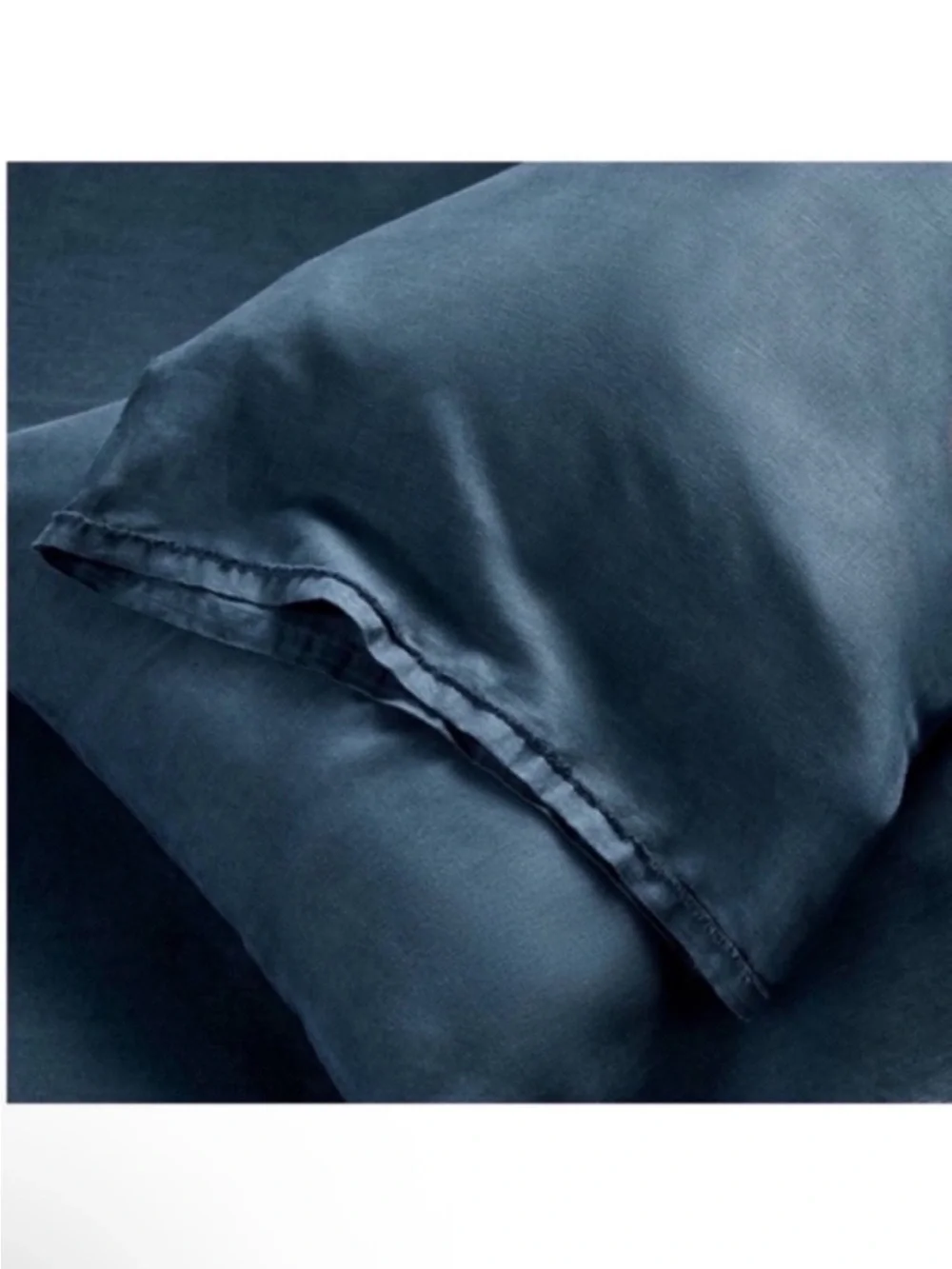NWT King 100% Linen Sheet Set Dark Mineral Blue - Casaluna